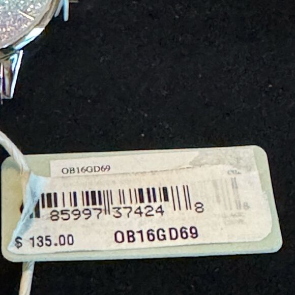 New with tag Olivia Burton Ombre Glitter Dial Silver Mesh Strap Women S Watch - Picture 6 of 6